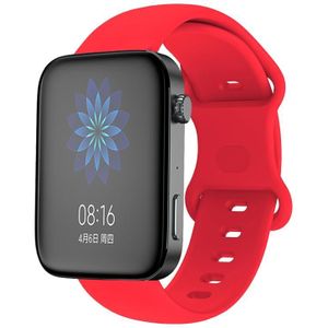 Voor Xiaomi Mi Watch 18 mm siliconen horlogeband met vlindergesp