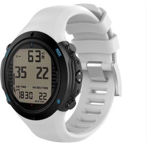 Slimme horloge siliconen polsband horlogeband voor Suunto D6i (wit)