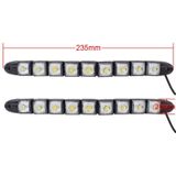 2 stuks 4.5 W 9 LED SMD 5050 flexibele slang LED auto dagrijverlichting  DC 12V