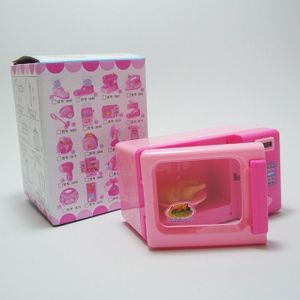 Kinderen mini cute magnetron doen alsof rol spelen speelgoed educatief voor kinderen keuken speelgoed (roze)