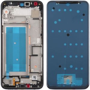 Front Behuizing LCD Frame Bezel Plate voor LG K50 / K12 MAX / LMX520BMW / LMX520EMW(Double SIM Versie) (Zwart)