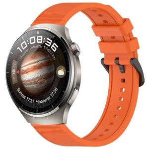 Voor Huawei Watch 4 22 mm getextureerde siliconen effen kleur horlogeband