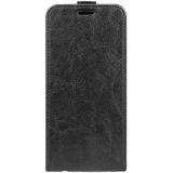 Voor Motorola Moto G32 R64 Textuur Verticale Flip Lederen Telefoon Case (Zwart)