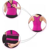 Neopreen Corset Yoga Vest Sweat Suit Postpartum Belly Belt  Maat: M (Rose Red)