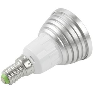 E14 3W RGB LED gloeilamp  lichtstroom Flash: 240-270lm  met afstandsbediening  AC 85-265V