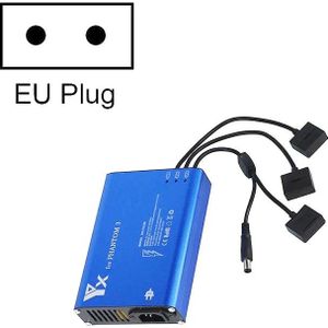 4 in 1 Parallel Power Hub Intelligent Battery Controller Charger voor DJI Phantom 3 Standard SE FPV Drone  Plug Type:EU Plug