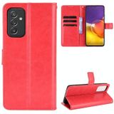 Voor Samsung Galaxy A82 5G / Quantum 2 5G Crazy Horse Texture horizontale flip lederen hoesje met houder & kaart slots &lanyard (rood)