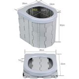 Auto Toilet Gentegreerd Draagbaar Vouwen Toilet Zelfrijden Tour Outdoor Camping Toilet (Sky Blue)