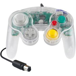 5 PCS Single Point Vibrerende Controller Wired Game Controller voor Nintendo NGC (Transparant)