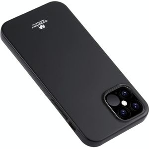 Voor iPhone 12 Pro Max GOOSPERY JELLY TPU Schokbestendig en Scratch Protective Case(Zwart)