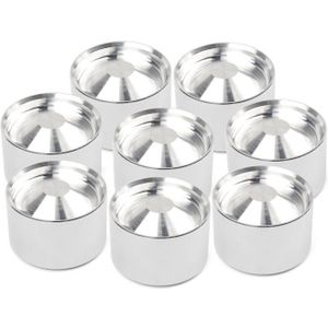 8 STKS auto aluminium opslag cups interieur accessoires Automobiles brandstof filters voor Napa 4003 WIX 24003 1 797 x 1 620 inch (zilver)