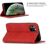 Retro Skin feel Business magnetische horizontale Flip lederen case voor iPhone XI 2019 (rood)