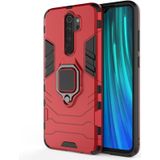 Voor Xiaomi Redmi Note 8 Pro Panther PC + TPU schokbestendige beschermende case (rood)