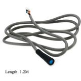 2 stks stroom adapter controller kabel plug oplaadkabel voor Xiaomi Mijia M365 elektrische scooter  kabel lengte: 1 2 m (grijs)