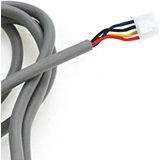 2 stks stroom adapter controller kabel plug oplaadkabel voor Xiaomi Mijia M365 elektrische scooter  kabel lengte: 1 2 m (grijs)