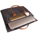 Universele 15.4 inch Laptoptas met handvat en zijvak voor MacBook  Samsung  Lenovo  Sony  Dell  Chuwi  Asus  HP (zwart)