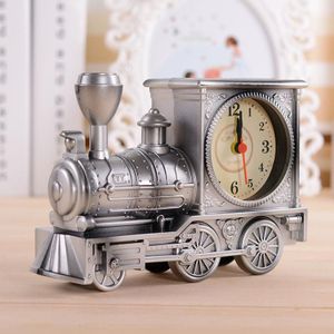 2 stks yy7688 antieke trein hoofd wekker retro locomotief ornamenten cadeau student klok