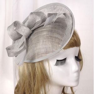 Bruidshoofddeksels Retro Style Linnen hoed (Zilvergrijs)