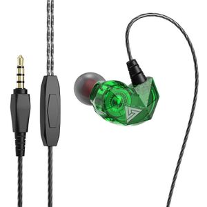 QKZ AK2 Sports In-ear Wired HiFi Sound Heavy Bass 3 5 mm koptelefoon met microfoon