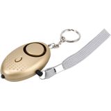 SINCOTE Mini veilige zoemer luid personenalarmering met anti-verkrachting voor meisje en kinderen  125Db Alarm(Gold)