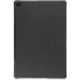 Voor Lenovo Tab M10 3e gen Custer Pure Color 3-voudige houder Smart lederen tablet Case