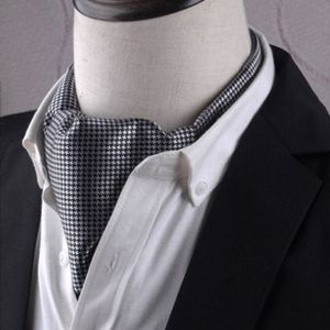 Gentleman's stijl polyester Jacquard mannen trendy sjaal Fashion jurk pak shirt Britse stijl sjaal (L249)