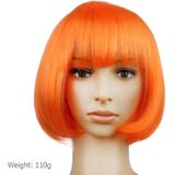 Partij Cosplay Headwear rechte korte PET pruiken voor Female(Orange)