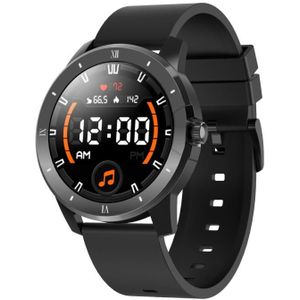 MX12 1 3 inch IPS-kleurenscherm IP68 waterdicht slim horloge  ondersteuning bluetooth oproep / slaap monitoring / hartslag monitoring  stijl: siliconen riem (zwart)