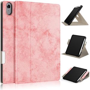 Solid Color Voltage Horizontal Flip PU Leather Case with Rotating Holder & Pen Slot & Sleep / Wake-up Function For iPad mini 6(Pink)