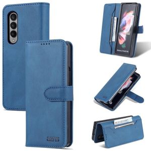 For Samsung Galaxy Z Fold3 5G AZNS Dream II Skin Feel PU+TPU Horizontal Flip PU Phone Case(Blue)