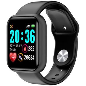 D20 1 3 inch IPS-kleurenscherm Smart Watch IP67 Waterproof  ondersteuning oproepherinnering /hartslagbewaking/bloeddrukbewaking/sedentaire herinnering(Zwart)