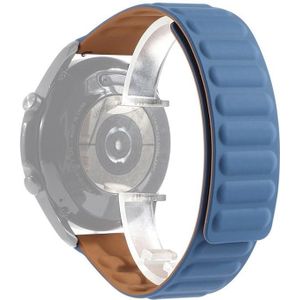 Voor Samsung Galaxy Watch 3 41mm Siliconen Magnetische Vervanging Strap Horlogeband (Midnight Blue)