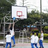 LEIJIAER BKT 528UB 5 in 1 No. 5 PU lederen basketbal set voor trainings wedstrijden