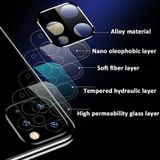 Titanium Alloy Camera Lens Protector Tempered Glass Film voor iPhone 11 (Zilver)