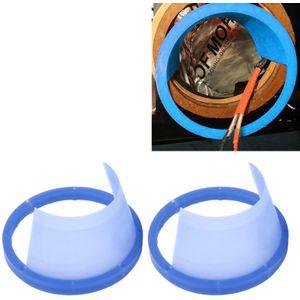 2 PCS 6 5 inch Auto Auto Loudspeaker Plastic Waterproof Cover met beschermende kussenkussenkussen  binnendiameter: 14 5 cm (Blauw)