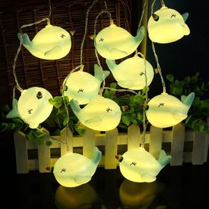 1.5m 10 LED's Whale String Lights Room Wedding Party Decoration Lantern (White Light)