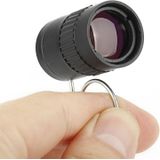 2.5 x 17.5 mm Mini Pocket miniatuur telescoop met vinger gesp (zwart)