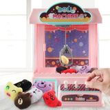 Kinderen huishouden klauw machine speelgoed elektrische lichte muziek clip pop vangen spel machine (roze)