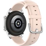 Voor Galaxy Watch 3 41mm ronde staart lederen band  grootte: gratis maat 20mm (lichtroze)