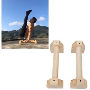 Houten enkele parallelle bars ondersteboven oefening stand push-up stand  grootte: 50cm