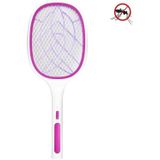 Electrical Mosquito Swatter Mosquito Killer Two-In-One USB Oplaadbare Huishoudelijke Elektrische Mosquito Swatter  Kleur: LEDx10 Purple (Base Charging)