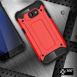 Voor de Galaxy A5 (2017) / A520 harde Armor TPU + PC combinatie Case (rood)