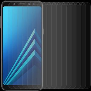 10 stuks voor Galaxy A8 PLUS (2018) 0 26 mm 9H oppervlaktehardheid 2.5D gebogen rand gehard glas Screen Protector