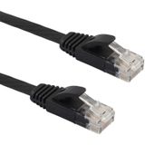 10m CAT6 ultra-dunne platte Ethernet LAN netwerkkabel  Patch leiden RJ45 (zwart)