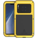 Voor Huawei Mate 30 Pro LOVE MEI Metaal schokbestendige waterdichte stofdichte beschermhoes (geel)
