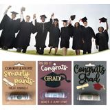 Creatieve houten Happy Graduation Wenskaarten Party Celebrations Congrats Card met geldhouder