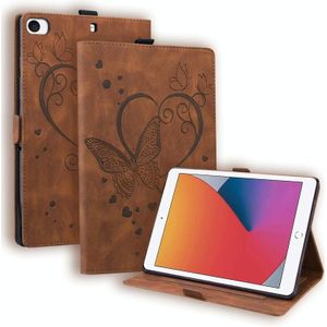 Love Butterfly Pattern Horizontale Flip Leren Case met Houder & Slaap / Weks-up Functie voor iPad Mini 1/2/3/4/5 (Brown)
