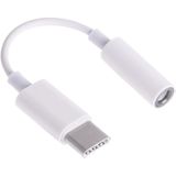 9cm USB-C/type-C male naar 3 5 mm audio Female adapter Converter (wit)