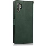 For Samsung Galaxy Note10+ Calf Texture 2 in 1 Detachable Magnetic Back Cover Horizontal Flip Leather Case with Holder & Card Slots & Wallet & Photo Frame(Green)