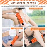 4 stks/set Crescent Hollow Foam Roller Yoga Kolom Set Fitness Spier Ontspanning Massager Set (33cm Oranje)